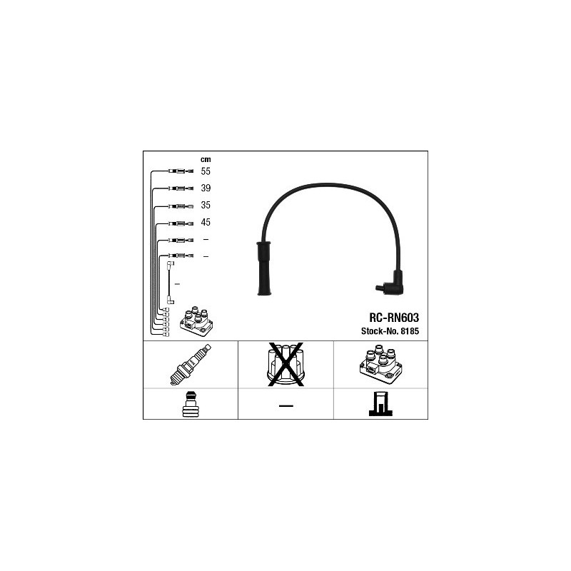 Fils de bougies / Faisceau d'allumage NGK