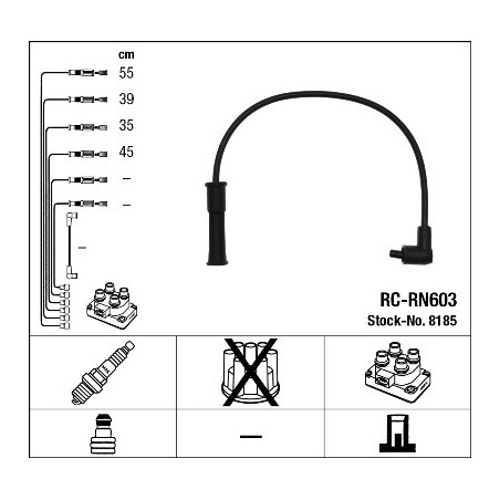 Fils de bougies / Faisceau d'allumage NGK