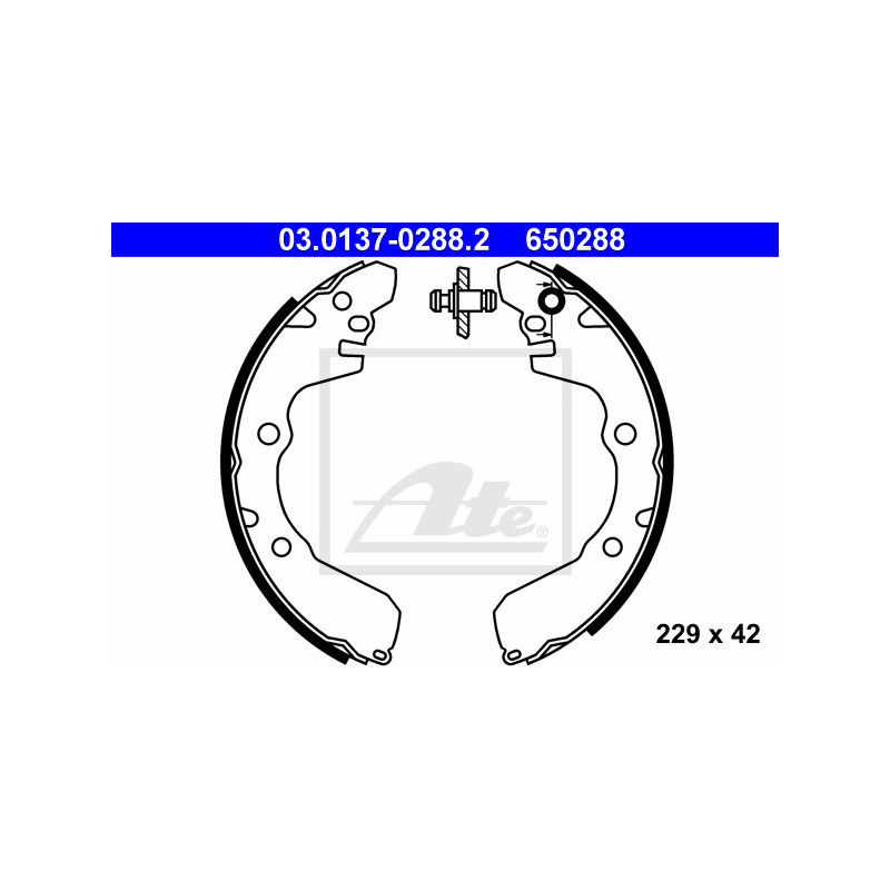 Jeu de mâchoires de frein ATE