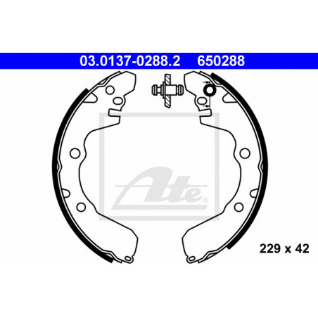 Jeu de mâchoires de frein ATE