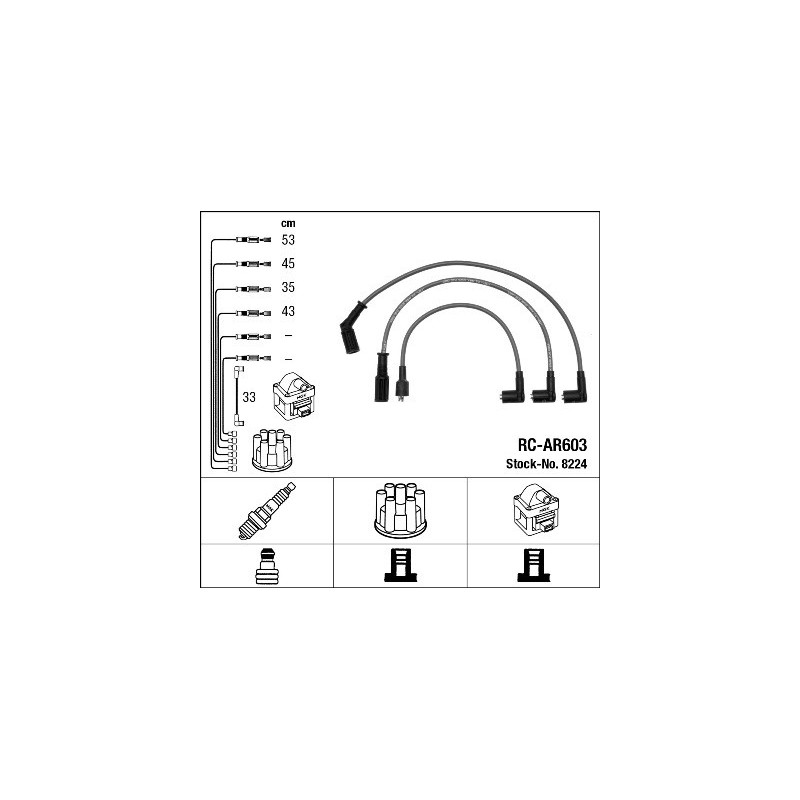 Fils de bougies / Faisceau d'allumage NGK