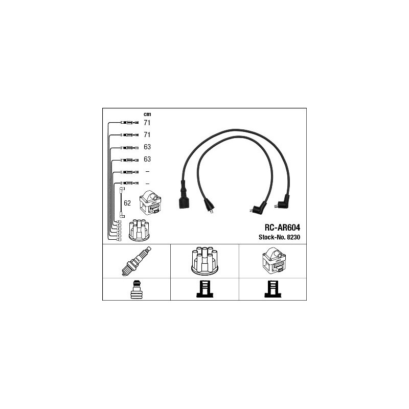 Fils de bougies / Faisceau d'allumage NGK