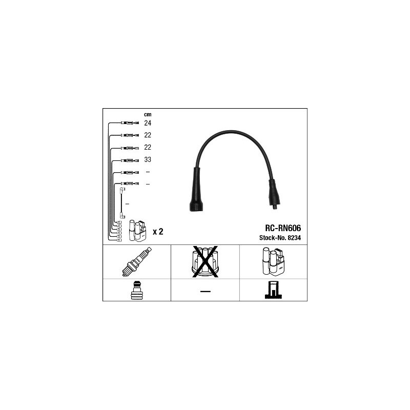 Fils de bougies / Faisceau d'allumage NGK