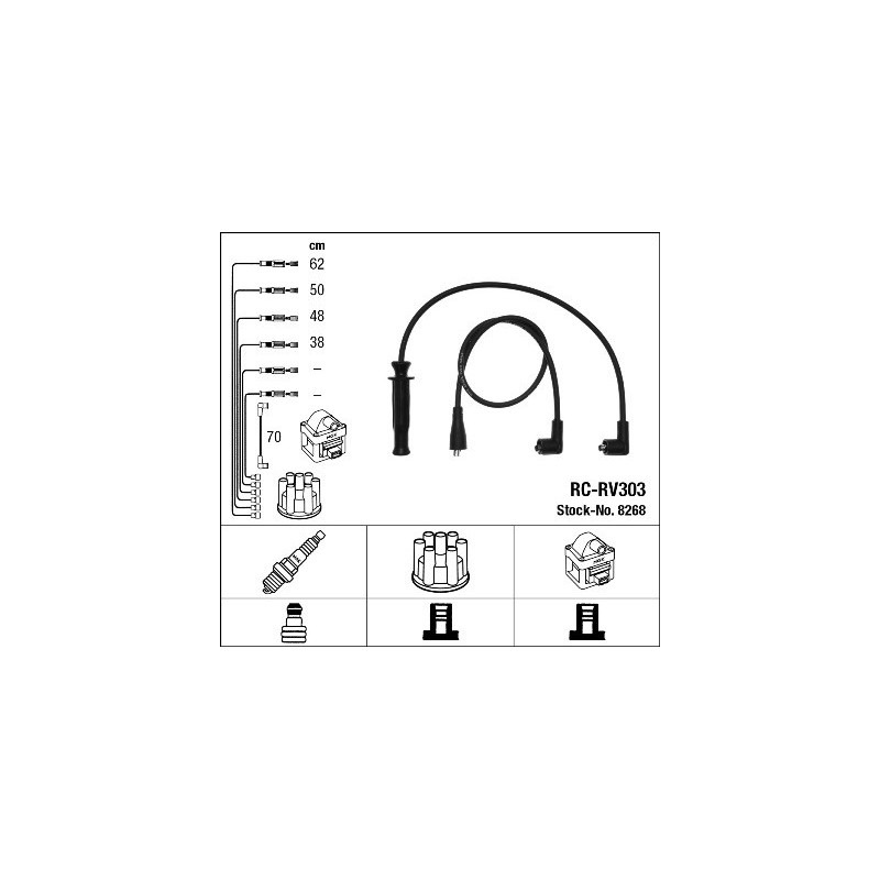 Fils de bougies / Faisceau d'allumage NGK