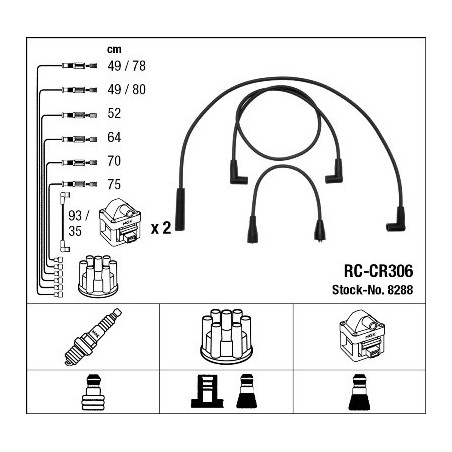 Fils de bougies / Faisceau d'allumage NGK