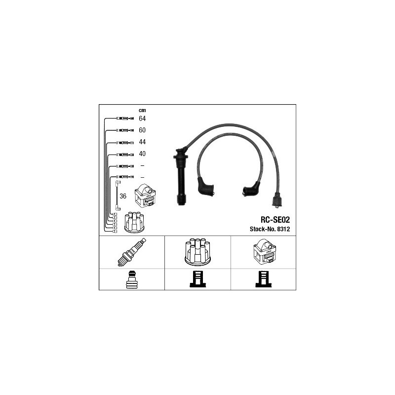 Fils de bougies / Faisceau d'allumage NGK