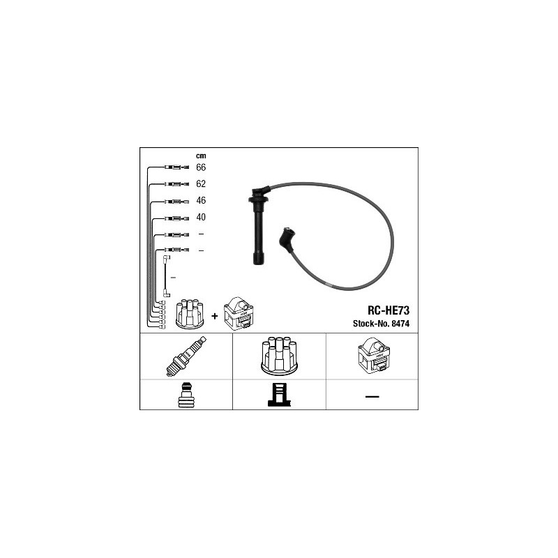 Fils de bougies / Faisceau d'allumage NGK