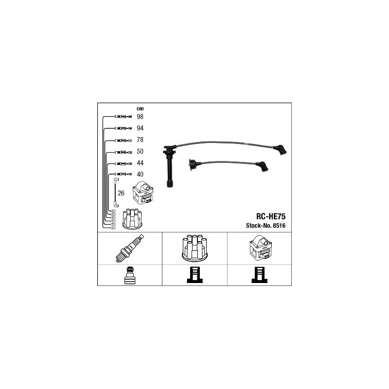 Fils de bougies / Faisceau d'allumage NGK