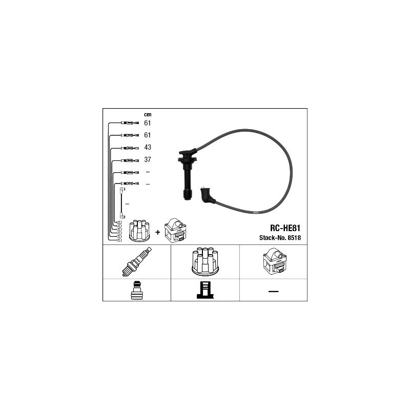 Fils de bougies / Faisceau d'allumage NGK