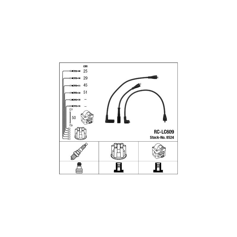 Fils de bougies / Faisceau d'allumage NGK
