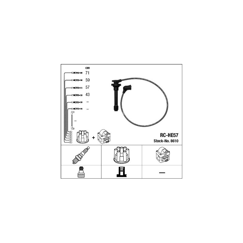 Fils de bougies / Faisceau d'allumage NGK