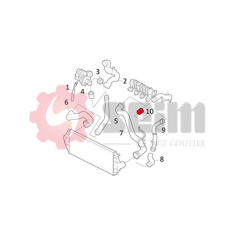 Gaine de suralimentation SEIM