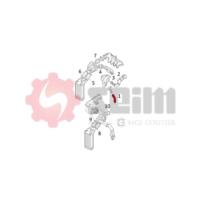 Gaine de suralimentation SEIM