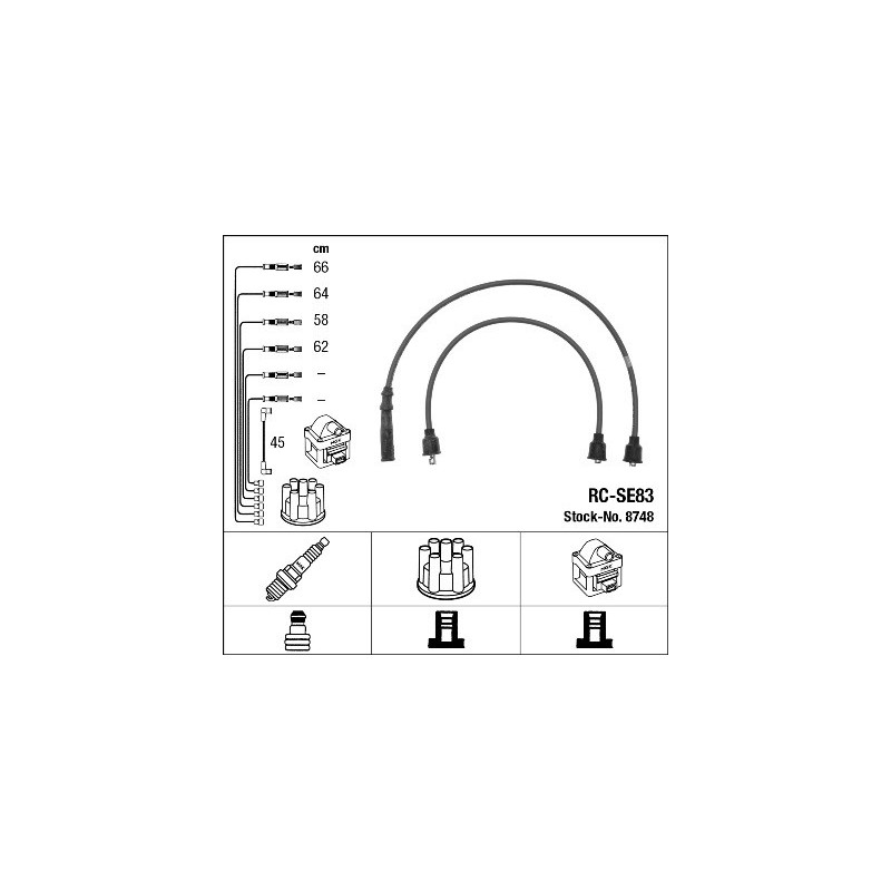 Fils de bougies / Faisceau d'allumage NGK