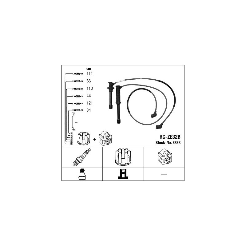 Fils de bougies / Faisceau d'allumage NGK