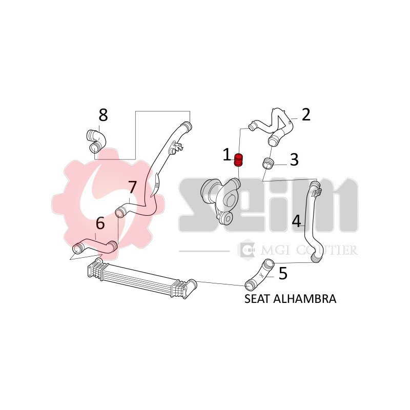 Gaine de suralimentation SEIM