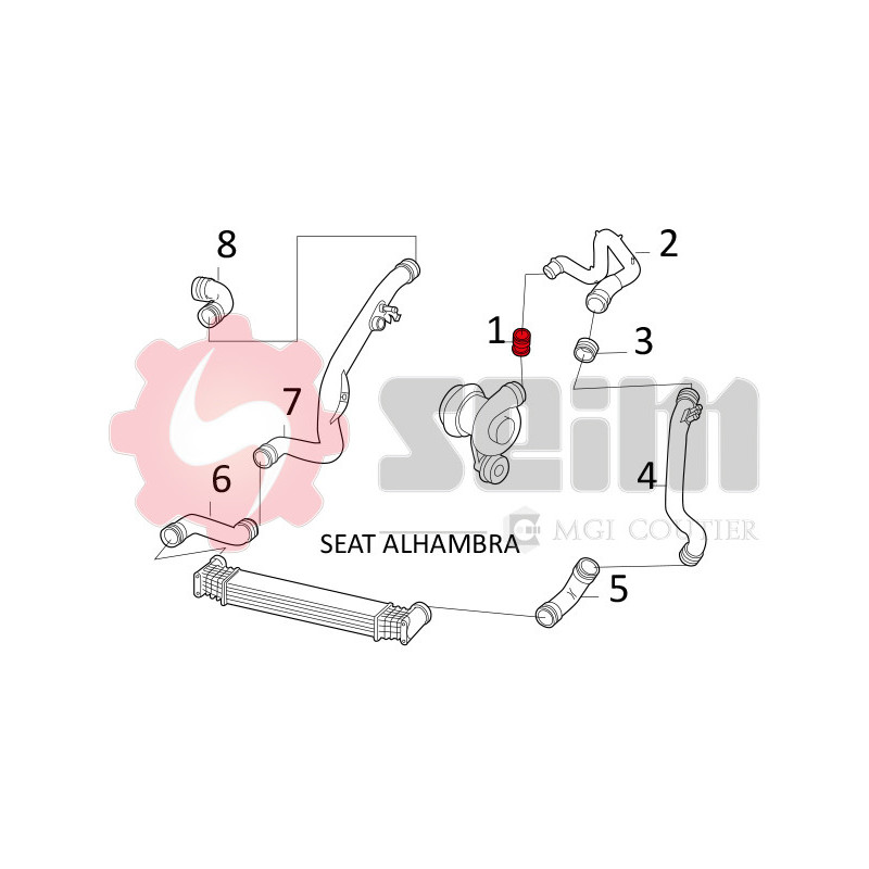 Gaine de suralimentation SEIM