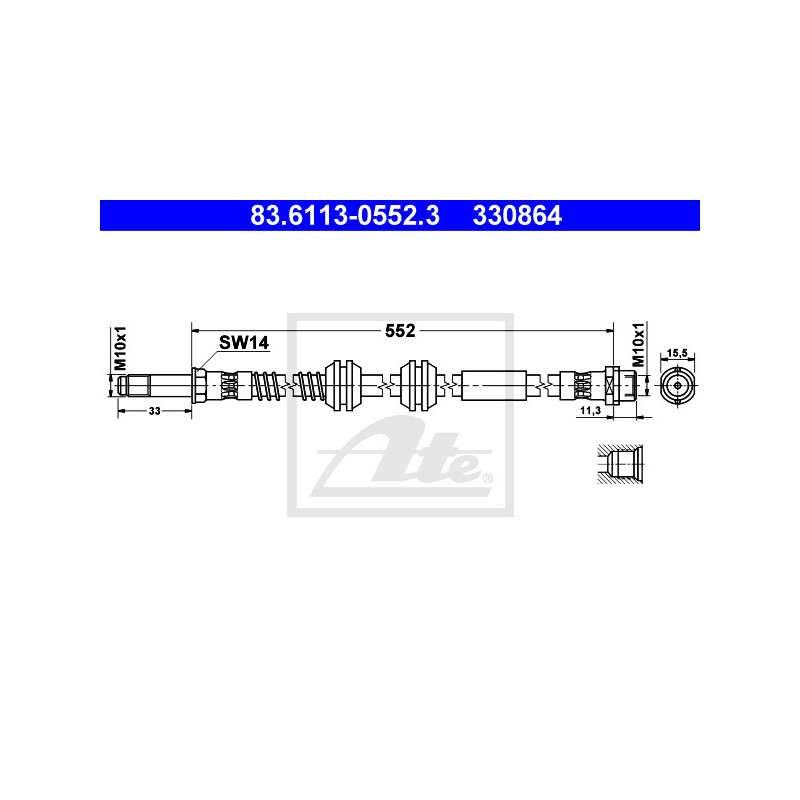 Flexible de frein ATE