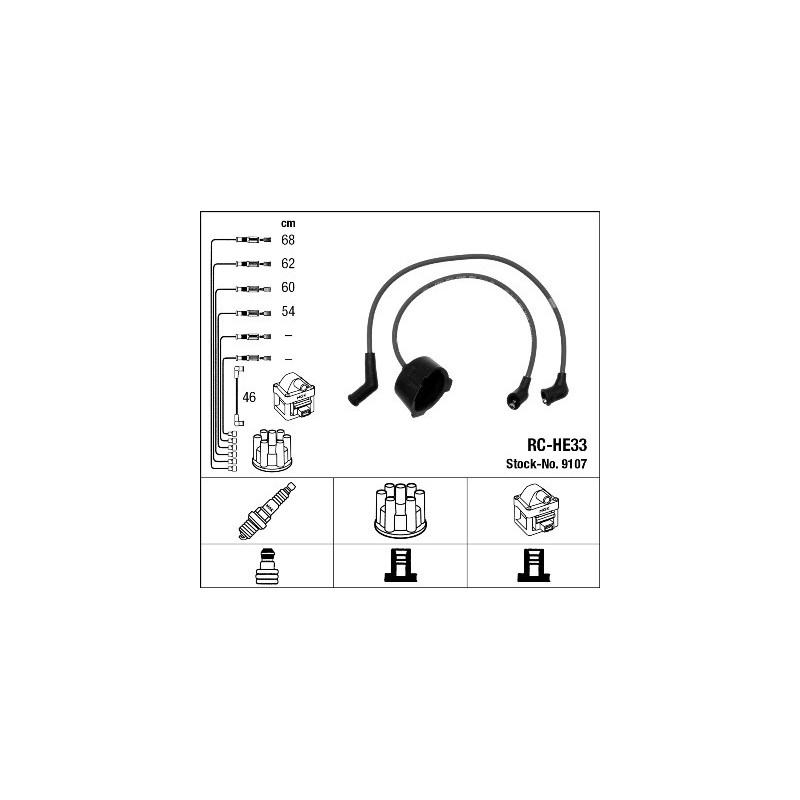 Fils de bougies / Faisceau d'allumage NGK