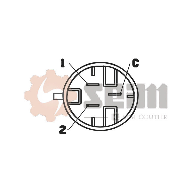 Interrupteur de température (ventilateur radiateur) SEIM