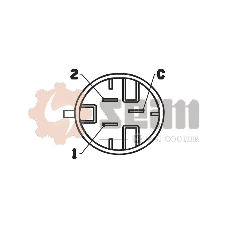 Interrupteur de température (ventilateur radiateur) SEIM