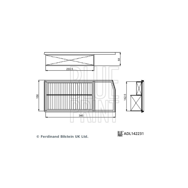 Filtre à air BLUE PRINT