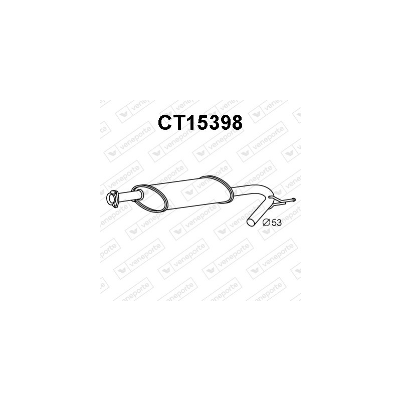 Silencieux avant VENEPORTE