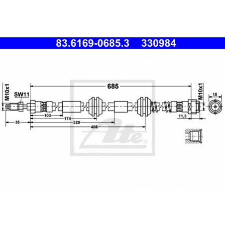 Flexible de frein ATE