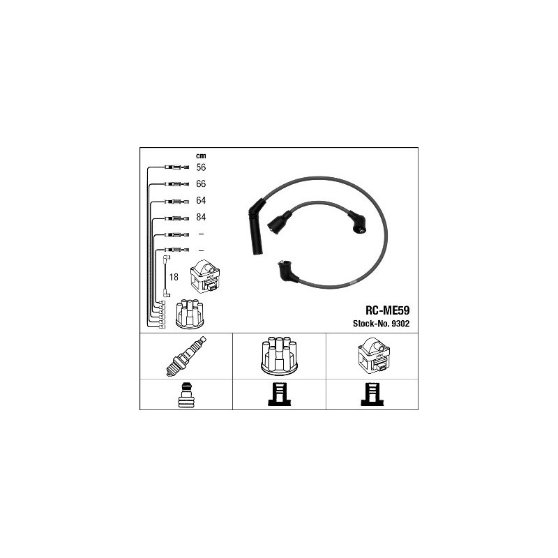 Fils de bougies / Faisceau d'allumage NGK