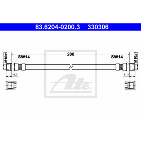Flexible de frein ATE