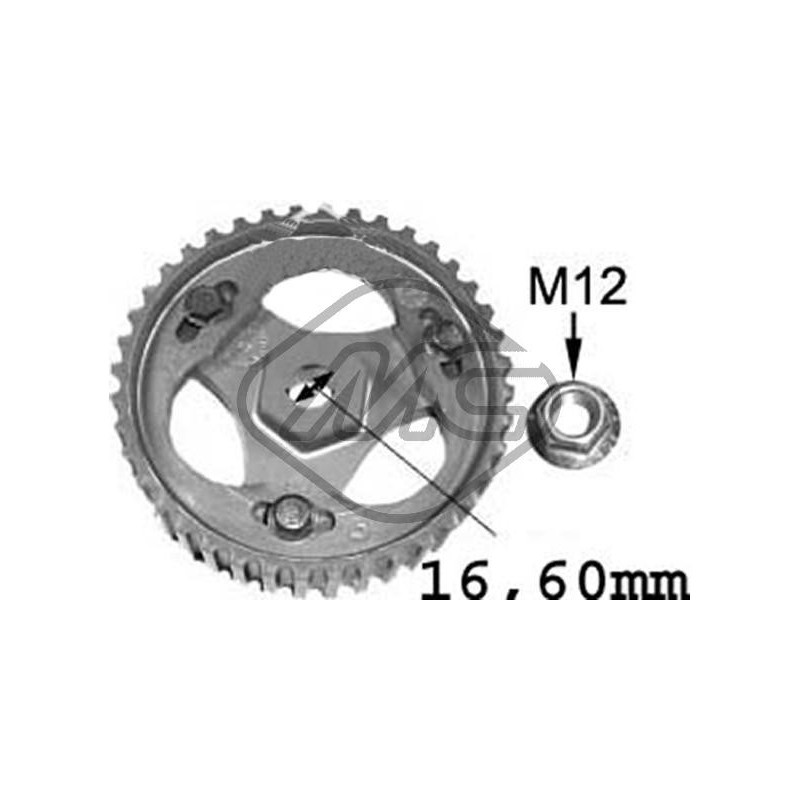 Pignon, pompe d'injection Metalcaucho