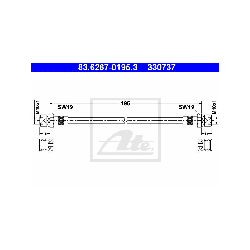 Flexible de frein ATE