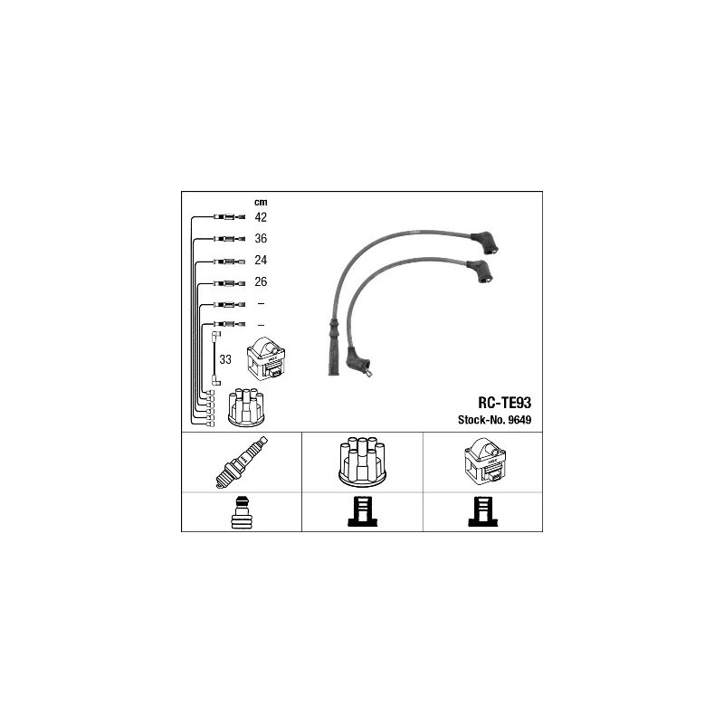 Fils de bougies / Faisceau d'allumage NGK