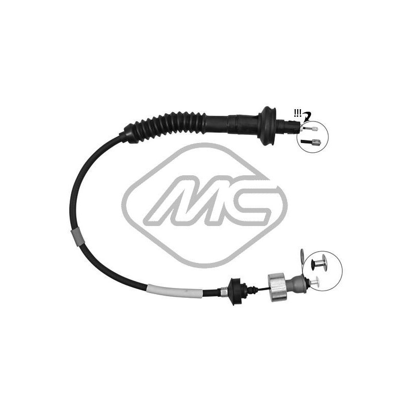 Cable d'embrayage Metalcaucho