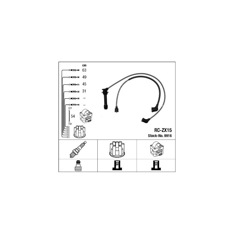 Fils de bougies / Faisceau d'allumage NGK