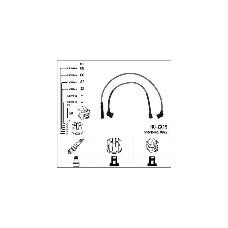 Fils de bougies / Faisceau d'allumage NGK