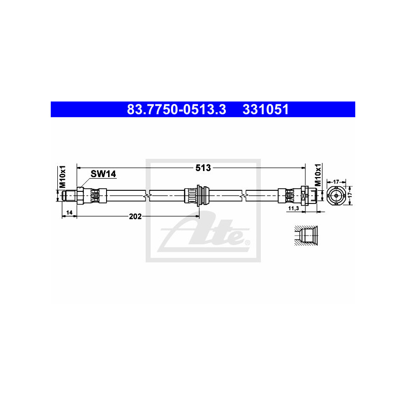 Flexible de frein ATE