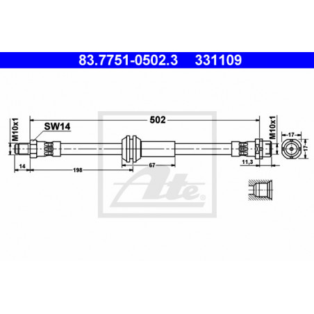 Flexible de frein ATE