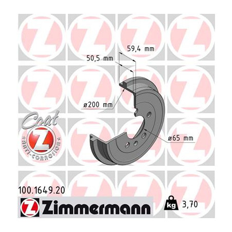 Tambour de frein ZIMMERMANN