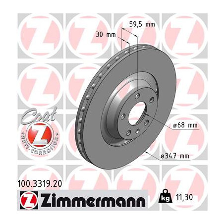 Jeu de 2 disques de frein...