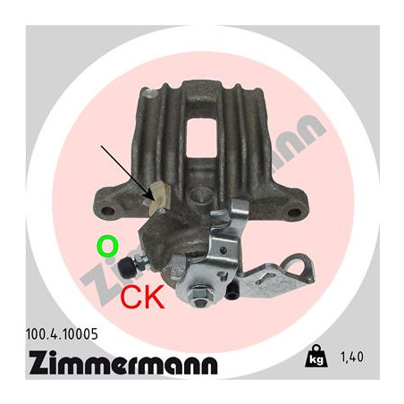 Étrier de frein ZIMMERMANN