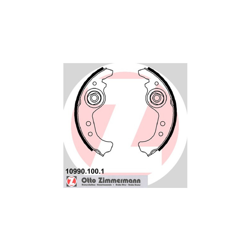 Jeu de mâchoires de frein ZIMMERMANN