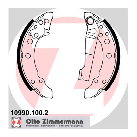 Jeu de mâchoires de frein...