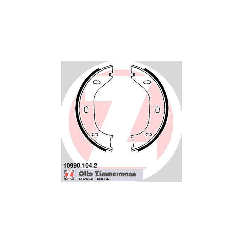 Jeu de mâchoires de frein (frein de stationnement) ZIMMERMANN