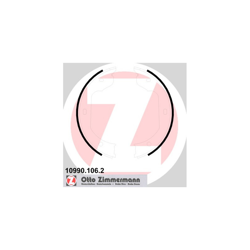 Jeu de mâchoires de frein (frein de stationnement) ZIMMERMANN