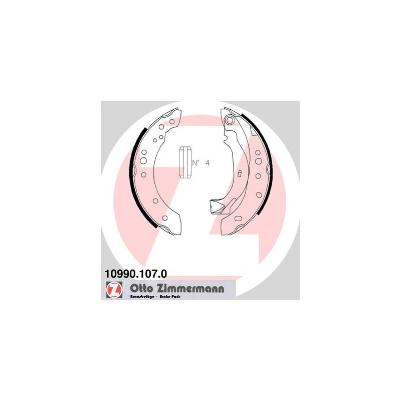 Jeu de mâchoires de frein ZIMMERMANN