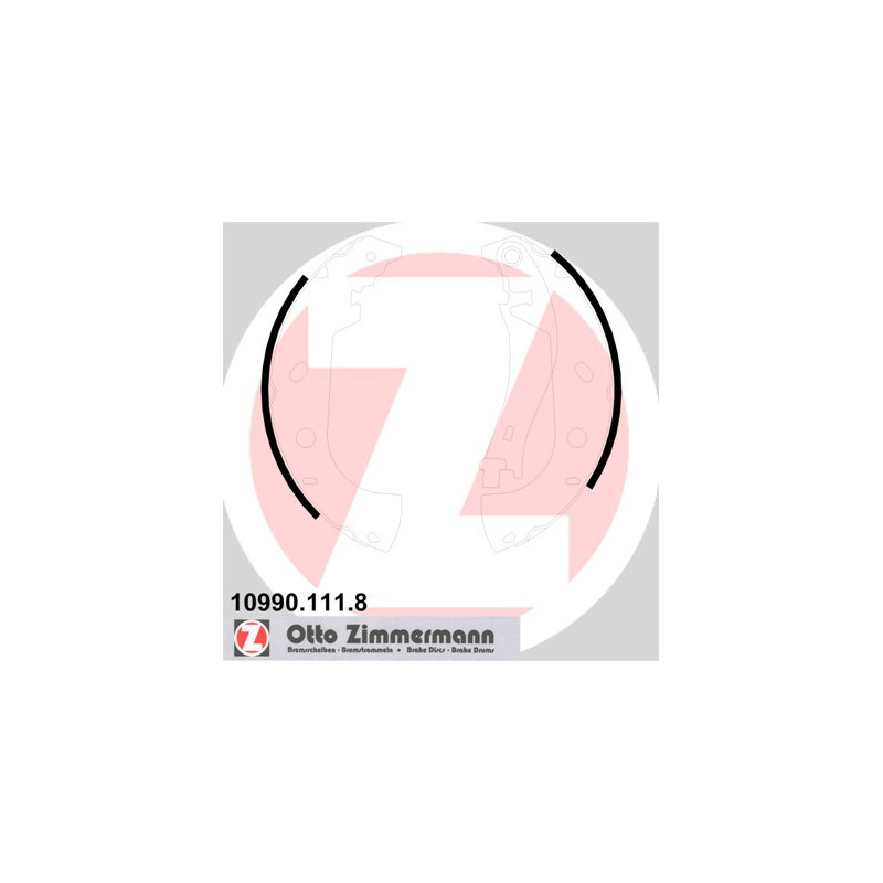 Jeu de mâchoires de frein ZIMMERMANN