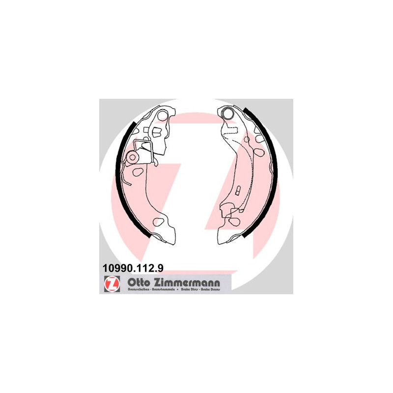 Jeu de mâchoires de frein ZIMMERMANN