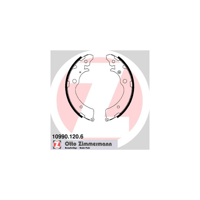 Jeu de mâchoires de frein ZIMMERMANN