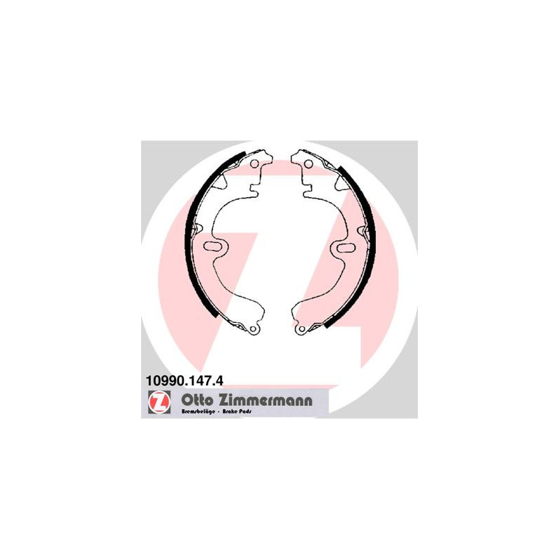 Jeu de mâchoires de frein ZIMMERMANN